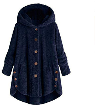 Abrigos Mujer Invierno Rebajas Talla Grande Chaqueta Sudadera Abrigo Con Capucha Talla Grande Caliente Cárdigan Jersey Felpa Con Botón Invierno Deportivo Abrigo Acolchado Tops Mujer Felpa Ropa