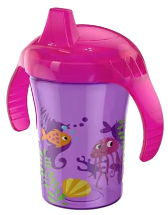 Kinder-Schnabeltasse, Baby-Schnabeltasse, Lern-Schnabeltasse für Kleinkinder, Flaschenübergangsbecher für Milch mit 2 Griffen und auslaufsicherem Deckel, Fütterzubehör für 6+ Monate, Jungen, Mädchen