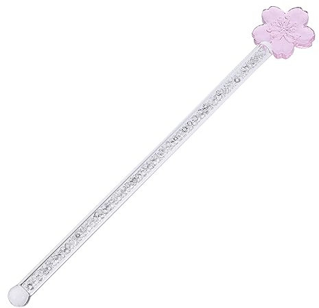 PHENOFICE Milk Beater Frother Glass Stirrer Rod Flower Design for Bar Cafe Home Kitchen