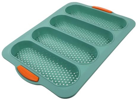 GALPADA 1Pezzi Stampo Cottura Silicone Per Baguette Vassoio Da Forno Antiaderente Slot Utensile Per Pane Francese