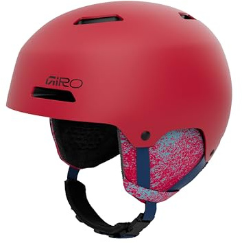 Giro Crue Ski Helmet - Snowboard Helmet for Kids, Youth, Boys, and Girls Matte Red Small (52-55.5cm)