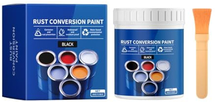 FLKWOP Rust Conversion Paint Household rust Paint Water-based Color Change Wear Protection Rustproof Resistance Garden Landscaping
