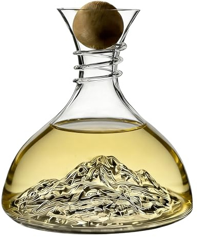 Caraffa per vino con tappo - Stoviglie in 1800 ml, Caraffa per Whisky Sigillata, Bottiglia Caraffa Elegante, Accessorio da Tavolo, Caraffe da Vino Design Di Materiali In Uso Anti-perdite