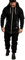 Amaci&Sons Herren Overall Jumpsuit Jogging Onesie Trainingsanzug 3007 Schwarz/Weiß 3XL
