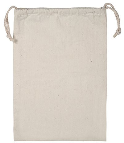 Sacchetti di Stoffa in Cotone Normale Borsa in Sacchi di Stoffa per Uso Domestico Traspirante Borsa Multifunzionale con Coulisse Borsa da Viaggio Sacchetto di Stoccaggio Beige(22 * 28cm)