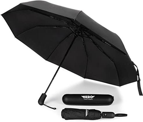 Hero Travel Supply Umbrella, Windproof, Compact and Portable