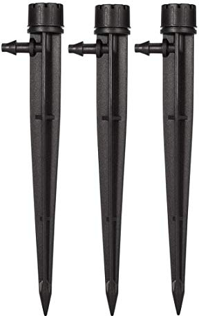 Tesmotor 360 Degree Adjustable 8 Holes Watering System Micro Flow Drip Irrigation Kit, Water Flow Irrigation Drippers Connector for 4mm/7mm Tube(50pack)