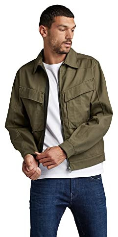 G-STAR RAW Herren Trucker Jacke, Grün (Shadow Olive D21051-C981-B230), XL
