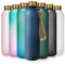 Opard Trinkflasche, 1L/800ml Wasserflasche, Auslaufsichere Water Bottle, BPA Frei Sportflasche Zeitmarkierung Wasser Flasche (1000ml - Blau, 1000ml)