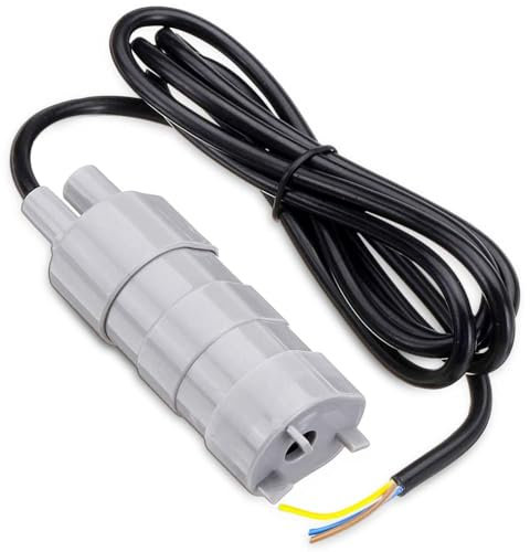 DC 12V Tauchpumpe, Palwin Mini-Elektropumpe Gerade Pumpe Förderhöhe 5 M,mit 1.5m Kabel, Wasserpumpe 600L/ H für Aquarium Pool Teich Aquarium Gartenbewässerung Campinggarten Wohnwagen