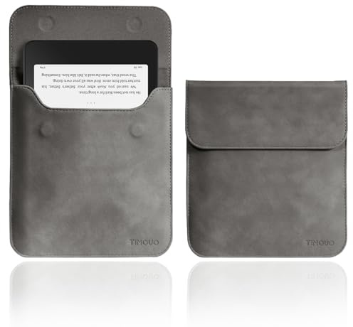 TiMOVO 7 Inch Sleeve Case, Compatible with All 7'' E-Reader Book (10th Gen. 2019/9th Gen. 2017) & Kobo Devices, Protective Sleeve Cover Pouch Bag Carrying Case for eReader, Space Gray
