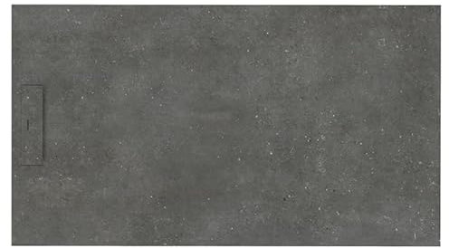 SIENA - Plato de ducha 100x70cm Gris fósil - Antideslizante - Resistente y de diseño - Disponible en varias medidas y colores