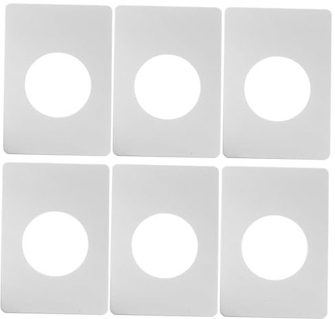 SHINEOFI 6pièces Plaque De Renfort Pour Serrure De Porte Acier Inoxydable Plaque De Recouvrement De Kit Installation Facile