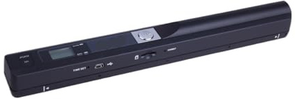Scanner de Livres, Mini Scanner Portable for l'école, la Maison, Les Entreprises, numérisation de Photos Couleur, Prise en Charge Documents,pour Photos/Cartes d'identité/manuscrits de Bureau(Black)