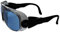 IGUANA CUSTOM CLOTHES Photochrome Schutzbrille im Vintage-Stil für Motorrad, Fahrrad, Berg, Sicherheit, unzerbrechliche Polycarbonatgläser, Antibeschlagbehandlung, dunkelt mit der Sonne nach (Blau)