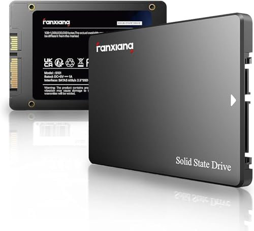 fanxiang S101 250GB SSD SATA III 6Gb/s 2.5 Unità a Stato Solido Interna, Velocità di Lettura fino a 550MB/sec, Compatibile con Laptop e PC Desktop(Nero)