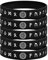 FLHEART 5 Stück Schwarz Nordisches Wikinger Runen Armband Armreif für Männer Frauen, Wasserdichtes Gummiband Komfortable Passform, Viking Geschenke
