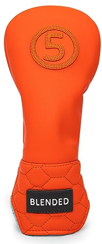 BAIRBRE Golf Club Head Covers, Driver Covers Fariway Wood Covers Hybrid Head Covers 3 Wood Headcover Leather Golf Headcover with Number Tag for Scotty Cameron Odyssey Taylormade