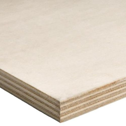 MADERTERRANEA Pack 5 tableros contrachapado cuadrado de chopo para interior (400x400x15 mm)