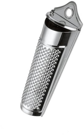 Yeenano Grattugia per Noce Moscata,Handheld Acciaio Inox Strumento di Multifunzionale Cucina Grattugia Noce Limone,Zenzero, Noce Moscata Carota Grattugia Pialla A Mano Strumento