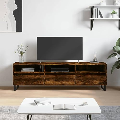 Mimdixy Mobile TV, in legno massiccio, per soggiorno, sala da pranzo, camera da letto, 150 x 30 x 44,5 cm