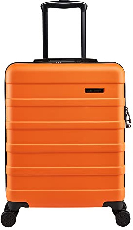 Cabin Max Anode Handgepäck - Leichter Hartschalen Trolley mit 4 Rädern, 3-stelliges Schloss, Farbe: Orange (55x40x20 cm 40L)