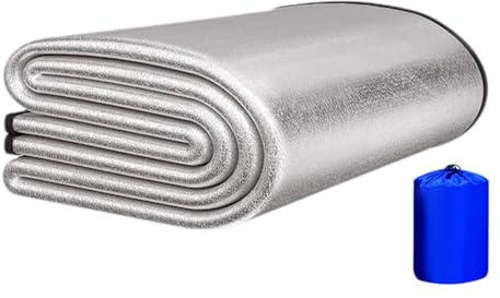 Colchoneta - Esterilla aislante para camping portátil, colchoneta térmica resistente | Estera de camping de papel de aluminio resistente a la humedad, colchoneta de camping al aire libre rifl