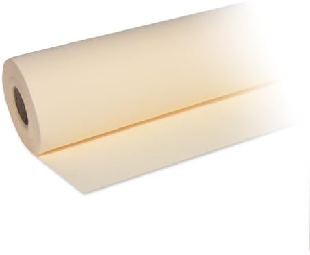 DeinPack 1 x Airlaid Tischdeckenrolle Champagner 25m x 1,2m - Hochwertige Tischdecke, Einfarbige Papiertischdecken Rolle - Ideal für Party, Hochzeit, Geburtstag, Deko & Events