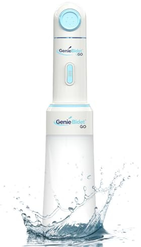 GenieBidet Aggiornato 2025 Bidet Portatile Ricaricabile - Spruzzatore portatile per bidet WC Pulizia in movimento - Spruzzatore elettrico per donne e uomini. Pulizia dell'igiene personale/cura