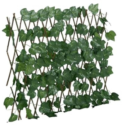 Générique Treillis de Feuille de Vigne Artificiel Extensible 5 pcs,Quincaillerie,Clôtures & barrières,Panneaux de clôture,Vert,3.25 KG,366583
