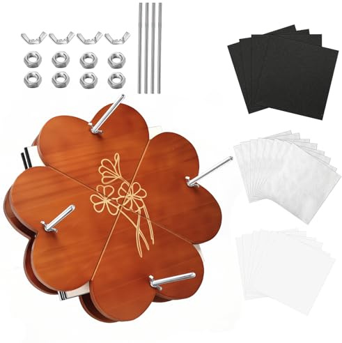 GPVHYJ Large Flower Press Kit for Adults 6 Layers 28 x 28 CM Wooden Leaf Pressing Kit for DIY Dried Flowers Lovers