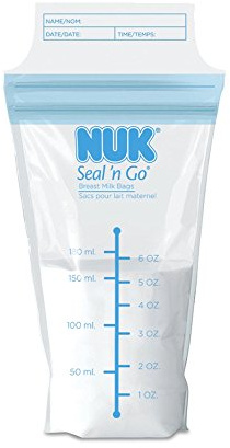 NUK Seal N Go Breast Milk Bags, 200 Count