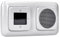 Busch-Jaeger UP-Radio-Set: 8215 U-101 Busch-Radio DAB+ + 8252-214-101 Zentralscheibe für Busch-Radio DAB+ + 8223 U Lautsprecher-Einsatz + 8253-214 Zentralscheibe Lautsprecher, Alpinweiß Reflex SI