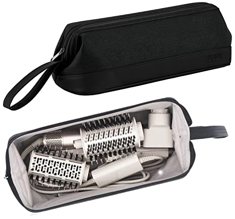 BUBM Custodia da viaggio per Dyson Airwrap Styler/Shark Flexstyle, custodia portatile per asciugacapelli Dyson Supersonic, impermeabile, antigraffio, antipolvere, organizer da viaggio, nero