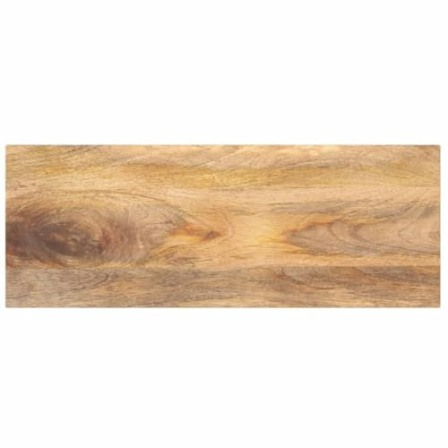 vidaXL Tischplatte, Holzplatte für Esstisch Couchtisch, Massivholzplatte Rustikales Design, Ersatztischplatte, 80x20x3,8cm Rechteckig Massivholz Mango