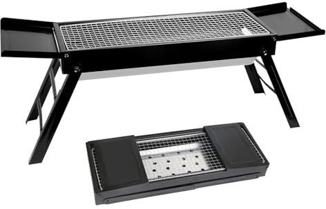 Barbecue à charbon portable - Petit barbecue au charbon | Équipement de cuisine pour barbecue en plein air portable pour pique-nique, jardin, randonnée, plage, camping et autres activités