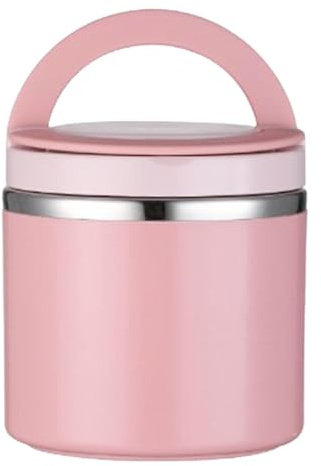 Genikeer Contenedor Térmico Para El Almuerzo,Recipiente Portátil de Acero Inoxidable de 630 ml - Tarro Hermético Para Los Alimentos Para Los Adultos - Para Escuela Oficina Viaje Acampada Picnic