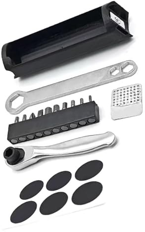 Rxgiasup Mallette de réparation de vélo avec compartiment de rangement intégré et systèmes de maintien magnétiques Accessoires de réparation Cadre Boîte de rangement