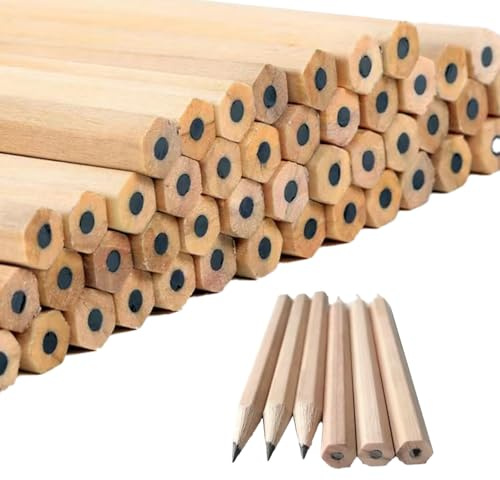 Girejujon 30 Pack Mini Short Round Wooden Pencils for Kids, 3.5 Bulk Writing Pencils for Preschool, Kindergarten, Home & School Use