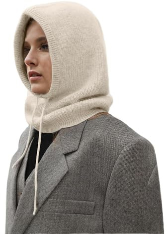 Calidez Balaclava Mujer Multifunción Gorro de Invierno de Informal Elástico Cálido con Bufanda Larga Balaclava Pasamontañas Térmico para Esquí Senderismo Correr Ciclismo Trabajando