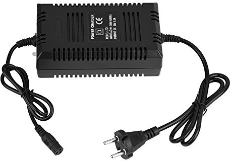 fosa 36 V/1.8A Chargeur de Batterie Plomb-acide Mainteneur Universel pour Scooter Vélo Électrique avec 3 Broches Plug (EU plug)