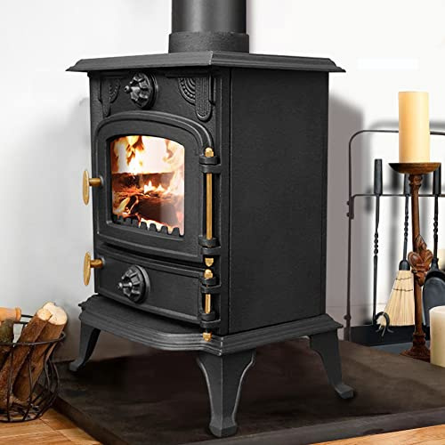 NRG Defra 5KW Eco Design Stove MultiFuel Cast Iron Fireplace Portable