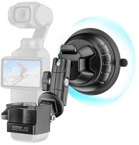Tomat Pocket 3 Supporto a ventosa, per parabrezza dell'auto, con adattatore di espansione per DJI Osmo Pocket 3 accessori