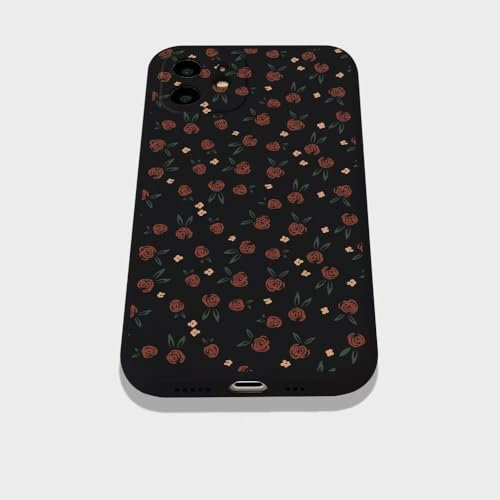 Compatible con Xiaomi Redmi Note 9S/Redmi Note 9 Pro Funda Suave de Silicona con Flores Pantalla Completa