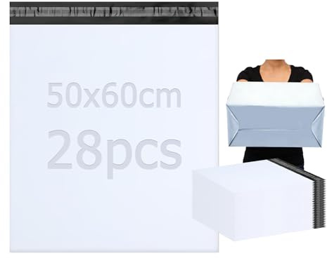 PDKKFF 28 Pièces Enveloppe Plastique Expedition 50x60cm