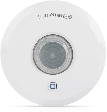 Homematic IP Smart Home Präsenzmelder – innen, schaltet Licht bei Bewegung, präzise Bewegungserkennung, Energie sparen, weiß, 150587A0