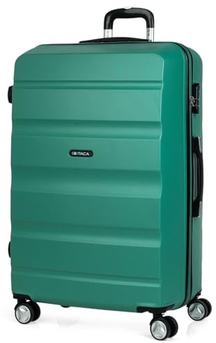 ITACA - Maletas Grandes De Viaje Rígidas Ligeras con 4 Doble Rueda 360° Maleta Grande 23 Kilos Alta Resistencia Maleta XL Duradera, Aguamarina