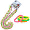 Rmeet 80er Damen Neon Perlen,1980er Jahre Kostümzubehör Set 4er Pack Fluoreszierende Neon Armbänder+4er Pack Neon Halskette Kunststoff 70er 80er Jahre Rave Perle für Party Kostüm Dress Up Multicolor