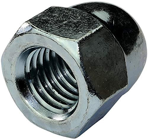 AERZETIX - C45705 - Lot de 5 - Écrous à Chapeau - Borgnes - Hexagonaux 6 Pans - Forme Elevée Creux - en Acier Zingué - Filetage M18 Métrique Femelle - Bricolage - Couleur Argent