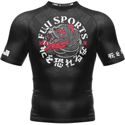 FUJI Oni vs Anaconda Short Sleeve Rashgaurd Black, Size XL